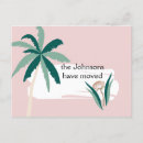 Search for palm tree moving announcement cards Florida