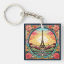 Search for art keychains Eiffel tower
