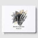 Search for gothic wedding guest books Skull