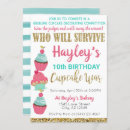 Search for cupcake birthday invitations girls