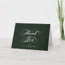 Search for dark green thank you cards Classic