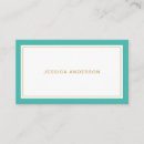Search for turquoise business cards Simple