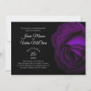 Search for purple gothic wedding invitations Black