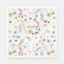 Search for bridal luncheon napkins Wildflowers