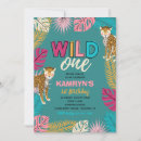 Search for cheetah birthday invitations Wild one birthday