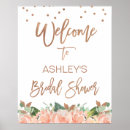 Search for gold posters Bridal shower welcome
