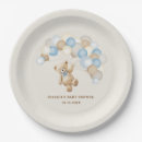 Search for teddy bear plates Boy baby shower