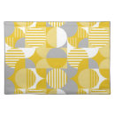 Search for yellow and gray placemats White