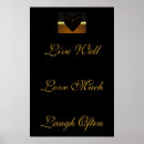 Search for live laugh love posters Black