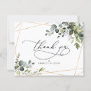 Search for green leaf thank you cards Elegant calligraphy script