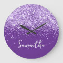 Search for purple clocks Sparkly