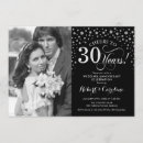 Search for 30th wedding anniversary invitations Elegant