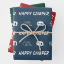Search for happy camper wrapping paper Green