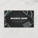 Search for auto glass business cards Windshield