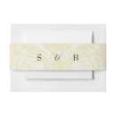 Search for gold foil invitation belly bands Floral
