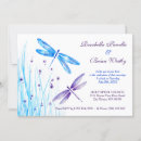 Search for dragonfly wedding invitations Watercolor