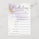 Search for baby shower and prediction advice cards Gold