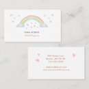 Search for rainbow business cards Nanny