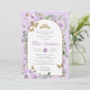 Search for lavender and gold quinceanera invitations Mis quince anos