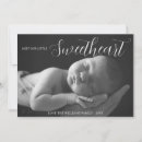 Search for valentine birth announcement cards Minimalist