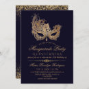 Search for royal blue masquerade party invitations Mask
