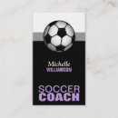 Search for soccer coach business cards Modern