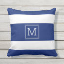 Search for navy blue and yellow pillows For her
