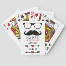 Search for fathers day playing cards White
