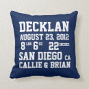 Search for birth announcement pillows Boys