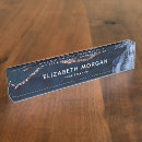Search for elegant name plates Navy blue and gold