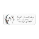 Search for winter return address labels Floral