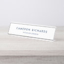 Search for modern name plates Navy blue