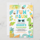 Search for fun in the sun invitations Pool party