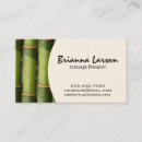 Search for bamboo business cards massage