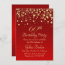 Search for red and gold 60th birthday invitations Golden