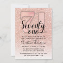 Search for 71st birthday invitations Gold