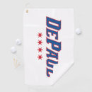 Search for college golf towels Depaul university logo