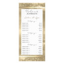 Search for spa menu rack cards Gold