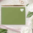 Search for olive green wedding envelopes Classy