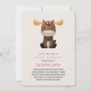 Search for moose baby shower invitations Watercolor
