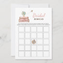 Search for bingo bridal shower invitations Watercolor