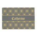Search for yellow and gray placemats Elegant