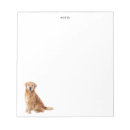 Search for golden retriever notepads Animal