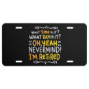 Search for retirement license plates Pensioner