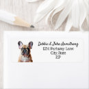 Search for french bulldog return address labels Animal