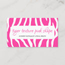 Search for tiger business cards Pink