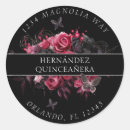 Search for quinceanera return address labels Butterflies