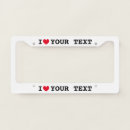 Search for red heart license plate frames Modern