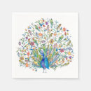 Search for peacock napkins Bird