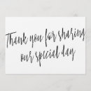 Search for thank you for sharing our special day Calligraphy